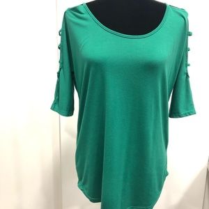 beautiful green blouse.  only worn once